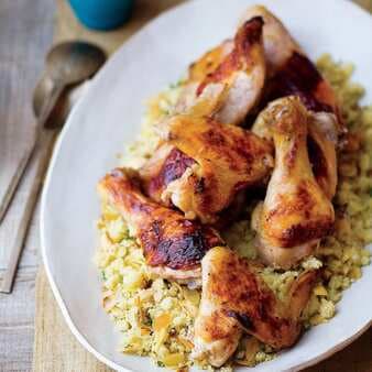 Tandoori Chicken With Date-Nut Couscous