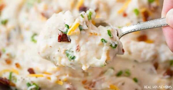 Slow Cooker Loaded Mashed Potatoes
