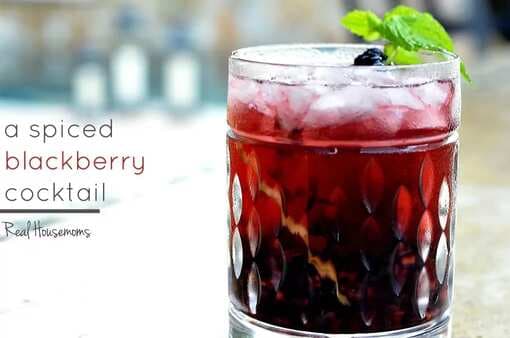 A Spiced Blackberry Cocktail