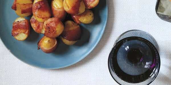 Bacon-Wrapped Potatoes With Creamy Dill Sauce