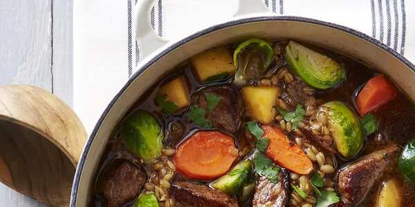 Beef-And-Barley Soup With Porcini
