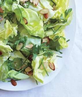 Boston Lettuce Salad With Herbs And Toasted Almonds