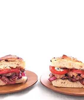 Steak Sandwiches With Balsamic Vegetables