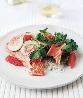 Citrus Salmon With Watercress Salad