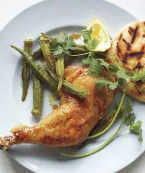 Curry-Roasted Chicken And Okra