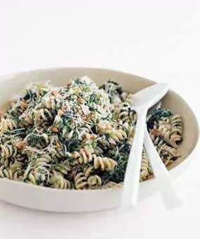 Fusilli With Spinach, Ricotta, And Raisins