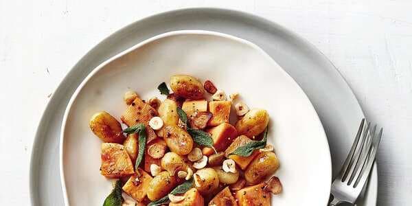 Gnocchi And Sweet Potatoes With Hazelnuts