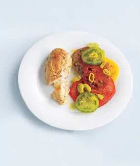 Havarti-Stuffed Chicken With Tomato Salad