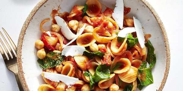 One-Pot Orecchiette With Swiss Chard And Tomatoes