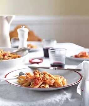 Pasta Pomodoro With Shrimp And Lemon Zest