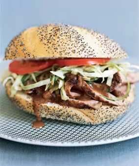 Pork Tenderloin Sandwiches With Cilantro Slaw