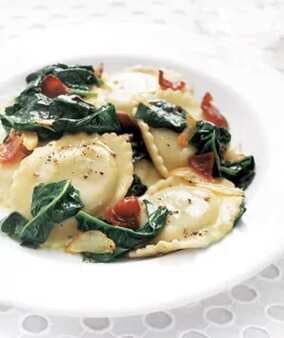 Ravioli With Spinach And Bacon