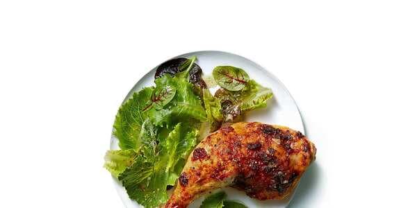 Roasted Chicken Legs With Cranberry Butter