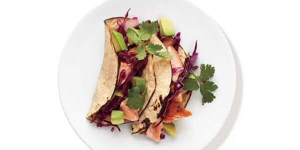 Salmon Tacos With Cabbage Slaw