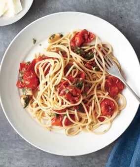 Spaghetti With Roasted Tomatoes And Herbs