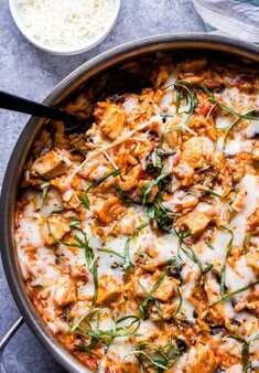 One Pot Parmesan Chicken Spinach and Orzo