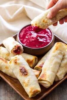 Turkey Cranberry and Brie Egg Rolls