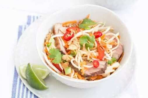 Vietnamese Style Duck, Noodle And Crunchy Vegetable Salad