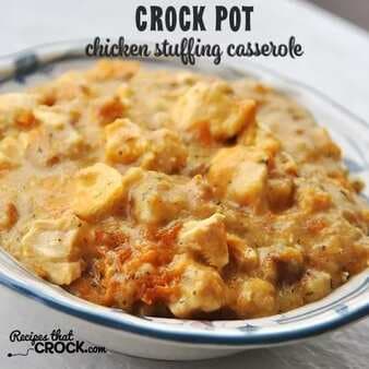 Crock Pot Chicken Stuffing Casserole