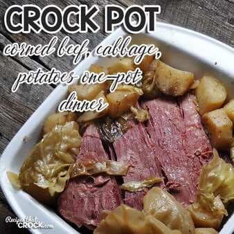 Crock Pot One Pot Corned Beef Cabbage Potato Dinner