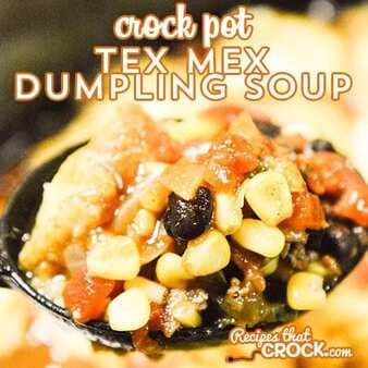 Crock Pot Tex Mex Dumpling Soup