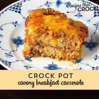 Savory Crock Pot Breakfast Casserole