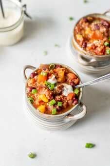 Vegan Instant Pot Quinoa Chili