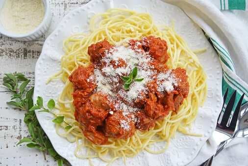 Homemade Spaghetti And Meatballs