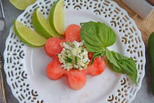 Watermelon Crab Salad