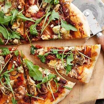Roasted Vegetable Pizza With Goat Cheese And Balsamic