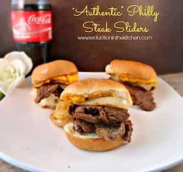 Authentic Philly Steak Sliders