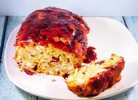Thanksgiving Meatloaf with Cranberry Balsamic Glaze