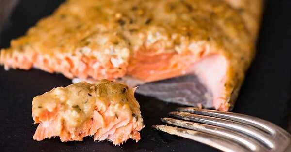 Cedar Plank Dijon Salmon