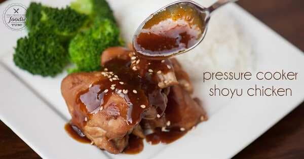 Pressure Cooker Shoyu Chicken