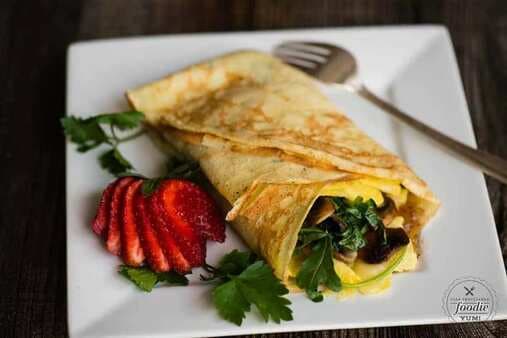 Savory Breakfast Crepes with Bourbon Bacon Jam