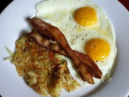 Breakfast' With Bacon, Eggs, And Hash Browns