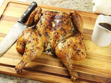 Spatchcocked  Roast Chicken