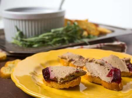 Chicken Liver Pate With Bourbon And Cranberry Gelee