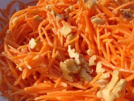 Simple Carrot Salad With Mustard And Walnuts