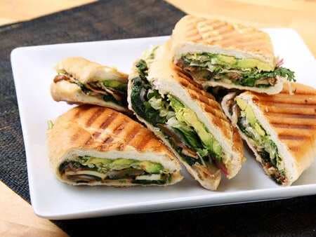 Mexican Mushroom And Spinach Sandwich 