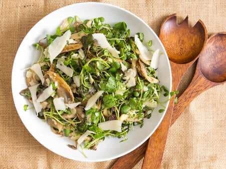 Roasted Oyster Mushroom And Watercress Salad
