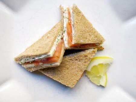 Smoked Salmon And Dill Tea Sandwiches