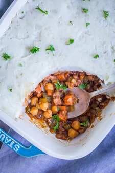 BBQ Shepherds Pie With Chickpeas And Lentils
