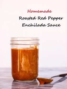 Homemade Roasted Red Pepper Enchilada Sauce