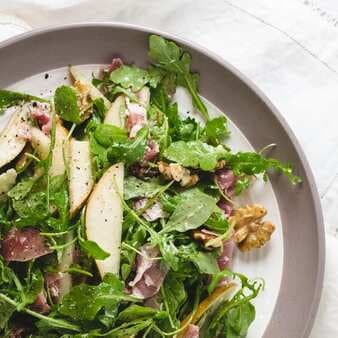 Arugula Salad With Pears And Prosciutto