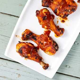 Sweet And Sticky Baked BBQ Chicken Drumsticks