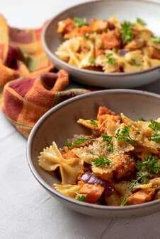 Pasta With Sweet Potatoes And Bacon