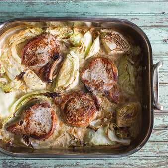 Pork Chops With Bacon And Cabbage