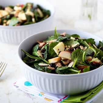 Spinach Salad With Smoked Salmon And Apples