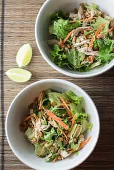 Thai Chicken Salad With Peanut Dressing